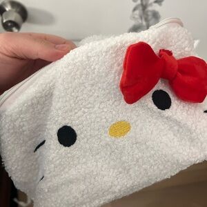Hello Kitty Fuzzy White and Red Kids Bag